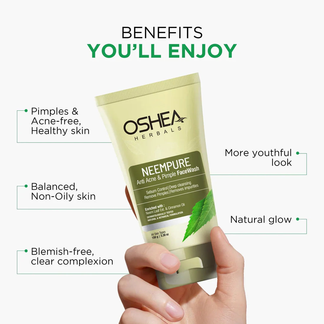 Oshea Herbal Neempure Face Wash for Acne & Pimples