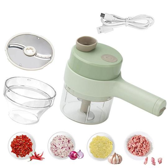 Wireless Electric Food Chopper | USB Rechargeable Mini Garlic Vegetable Chopper | Portable Blender for Kitchen | UAE KSA