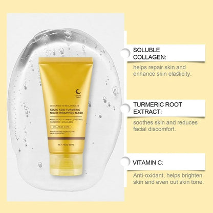 MEDICUBE - Kojic Acid Turmeric Night Wrapping Mask