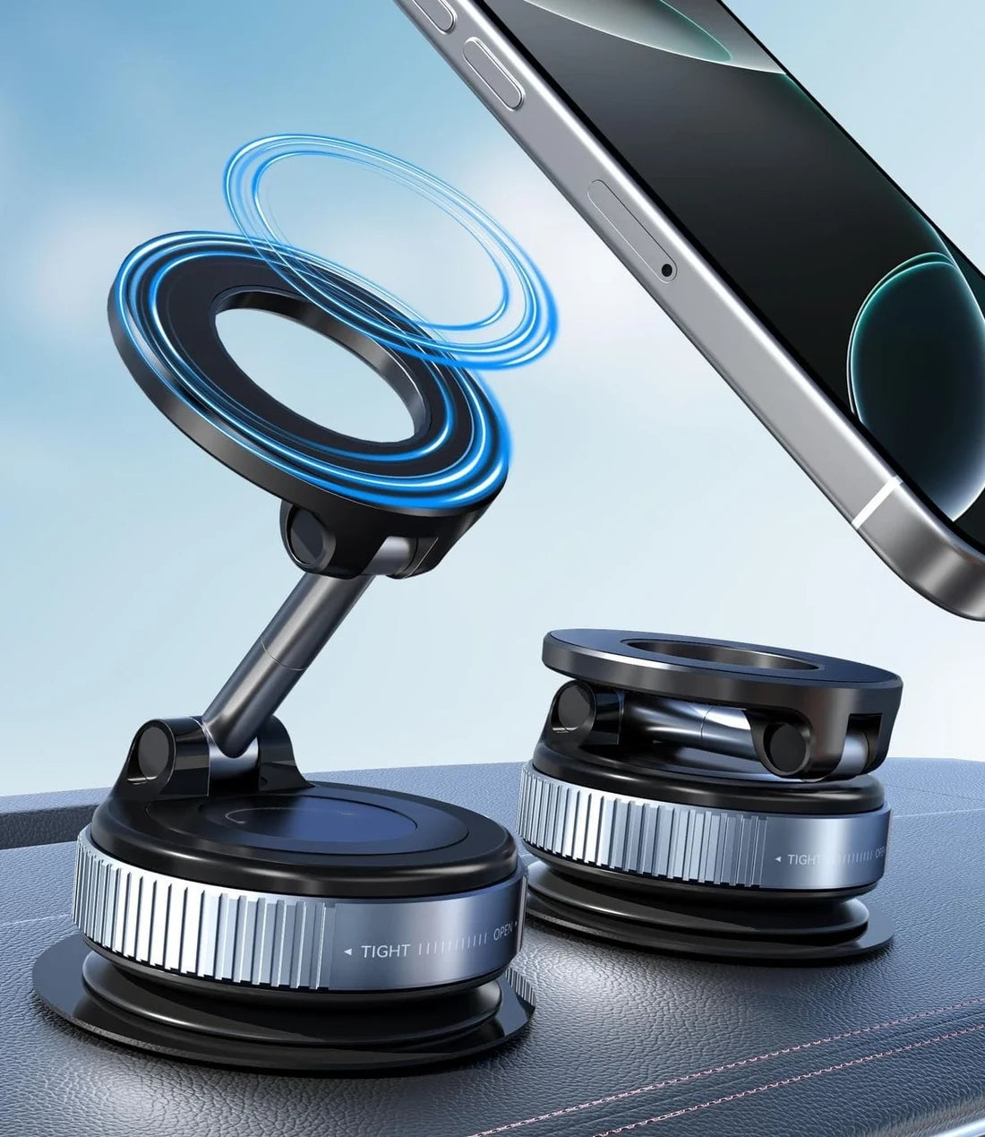 Vacuum Suction Magnetic Phone Holder