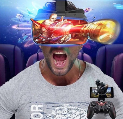 VRG Pro 3D VR Headset – Full-Screen Wide-Angle Virtual Reality Glasses for 5–7”